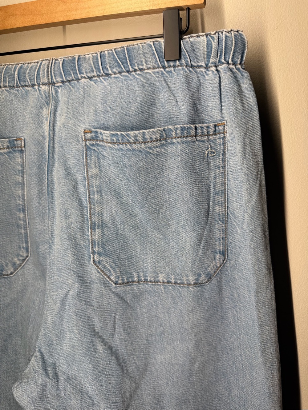 rag & bone Lori Beach Pant Wide Leg‎ Pull On Jeans Resort Coastal Minimalist - Picture 9 of 13